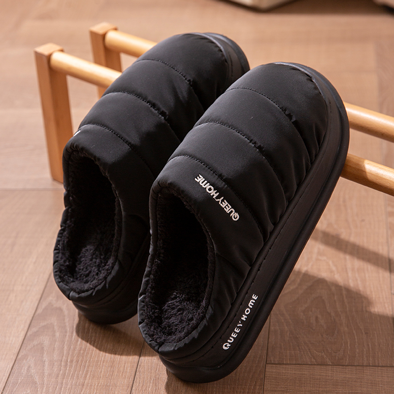 Men'S Shoes Water Resistant - 남성용 신상 겨울 다운 슬리퍼: 미끄럼