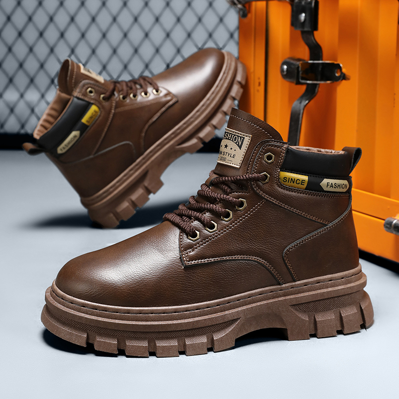 패션 가죽 남성 부츠 겨울용 하이탑 캐주얼 신발 아웃도 - Men'S Shoes Hey Dude 리뷰 및 가격