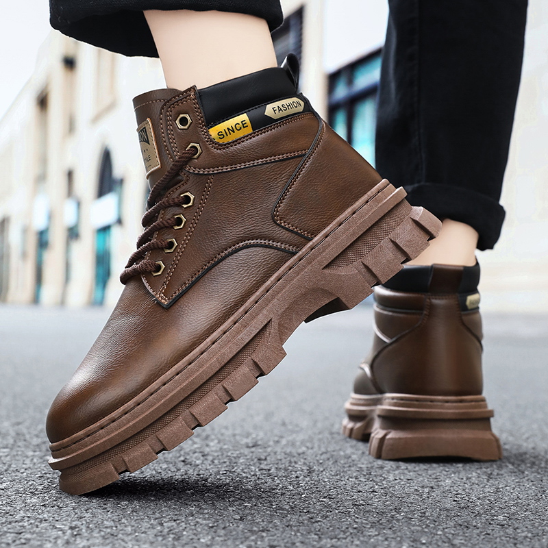 패션 가죽 남성 부츠 겨울용 하이탑 캐주얼 신발 아웃도 - Men'S Shoes Hey Dude 리뷰 및 가격