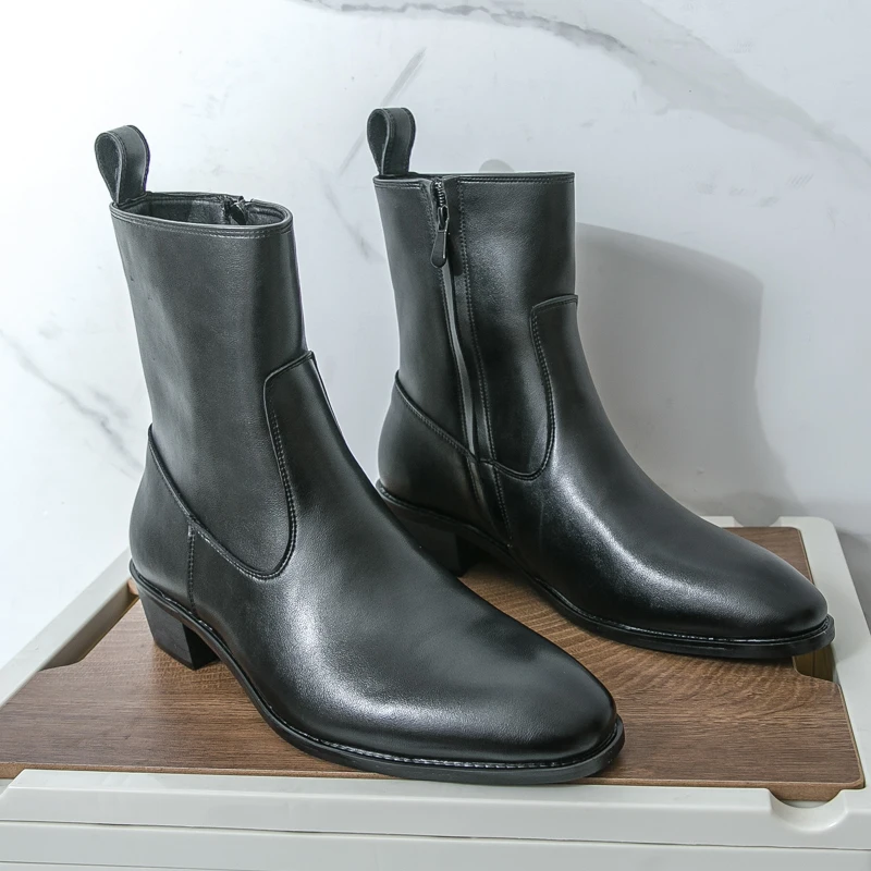 클래식 편안한 앵클 부츠 패션 남성 캐주얼 가죽 첼시  - Men'S Shoes Hoka Sale 리뷰 및 가격