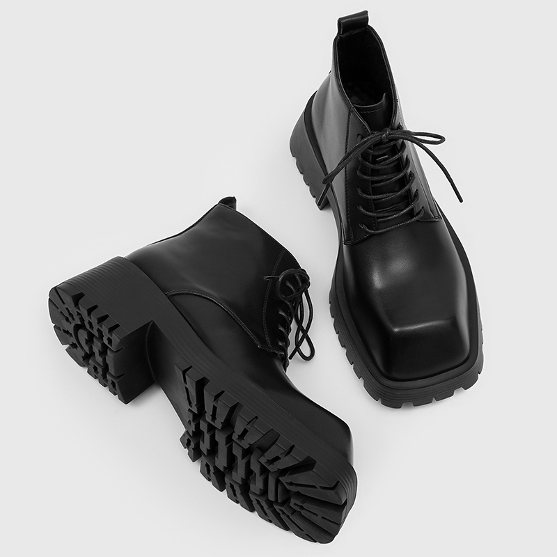 블랙 키높이 남성용 빅토우 숏부츠 남성 캐주얼 레이스업 - Men'S Shoes Increase Height 리뷰 및 가격