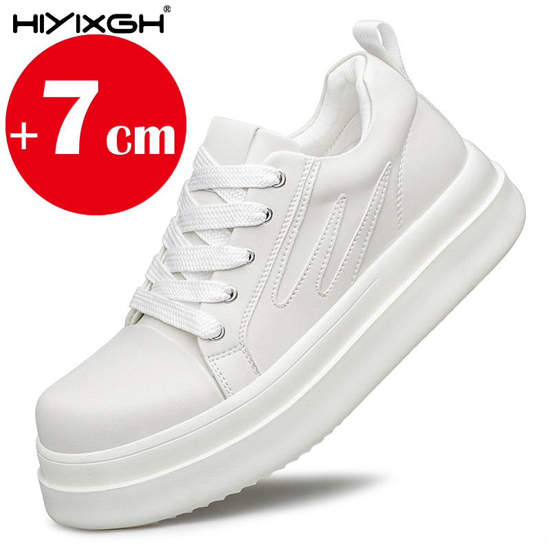 남성용 키높이 신발 7CM 리프트 천연 가죽 캐주얼 스 - Men'S Shoes Increase Height 리뷰 및 가격