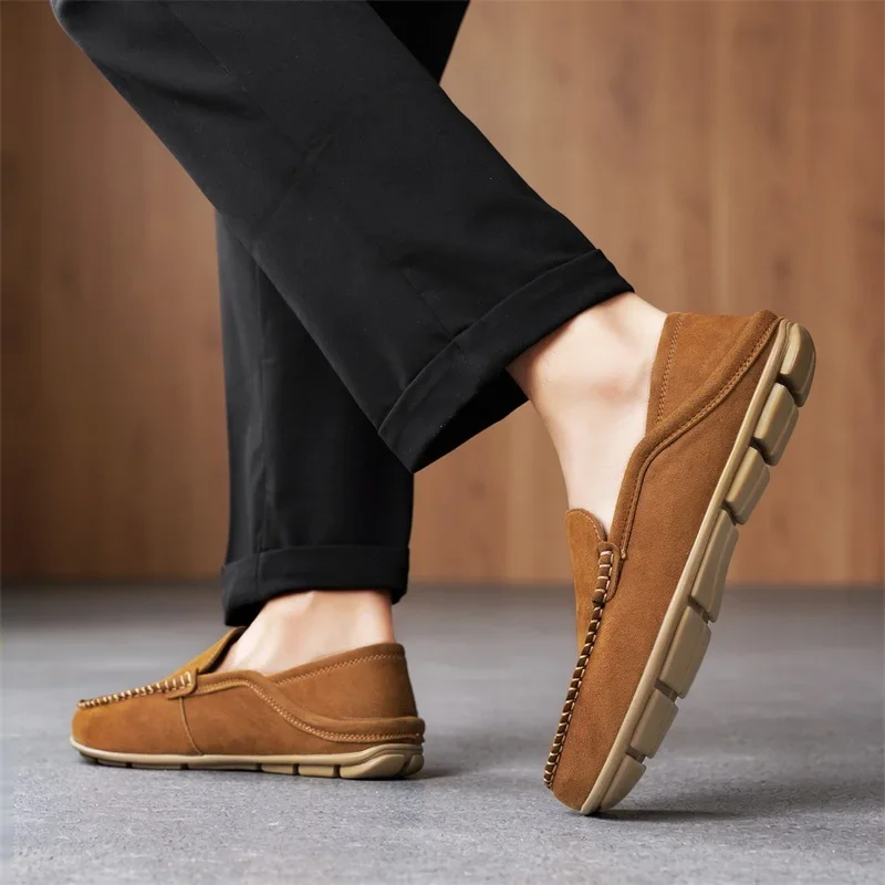 세련된 스웨이드 가죽 남성용 로퍼, 통기성이 좋은 슬립 - Men'S Shoes Hey Dude 리뷰 및 가격