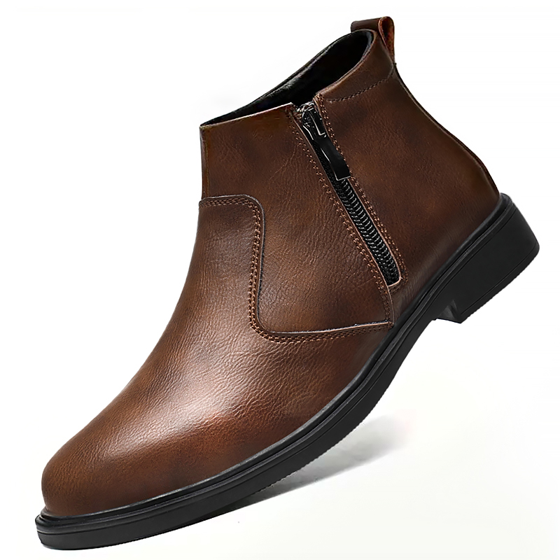 남성용 가을 겨울 신상 하이탑 가죽 신발, 지퍼가 달린 - Men'S Shoes Hoka Sale 리뷰 및 가격