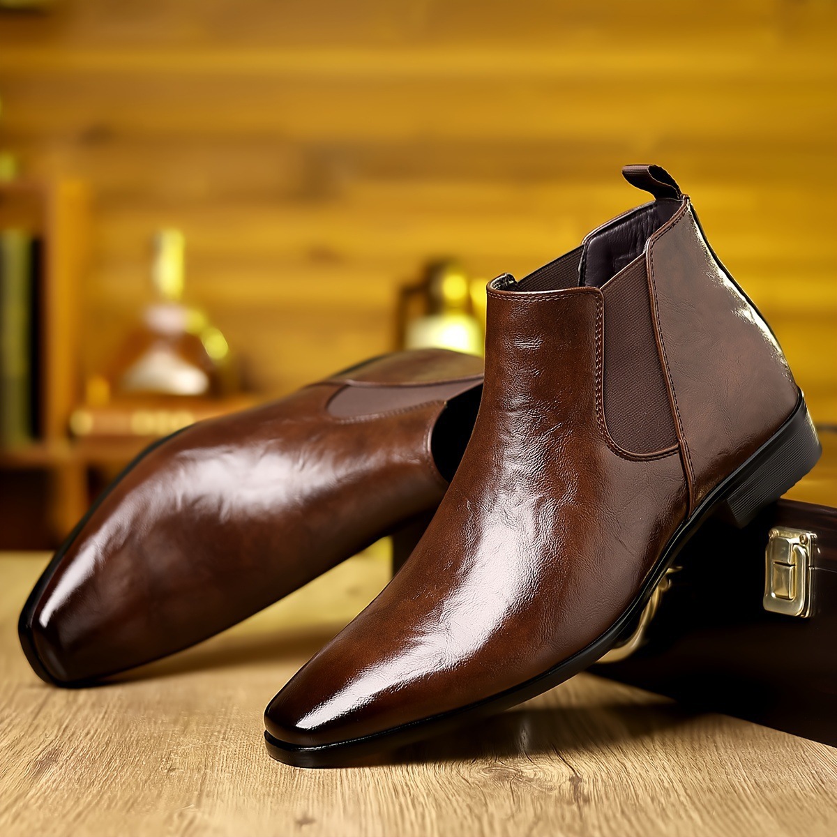 첼시 부츠, 가죽 부츠, 가을용, 편안한 앵클 부츠,  - Men'S Shoes Hey Dude 리뷰 및 가격
