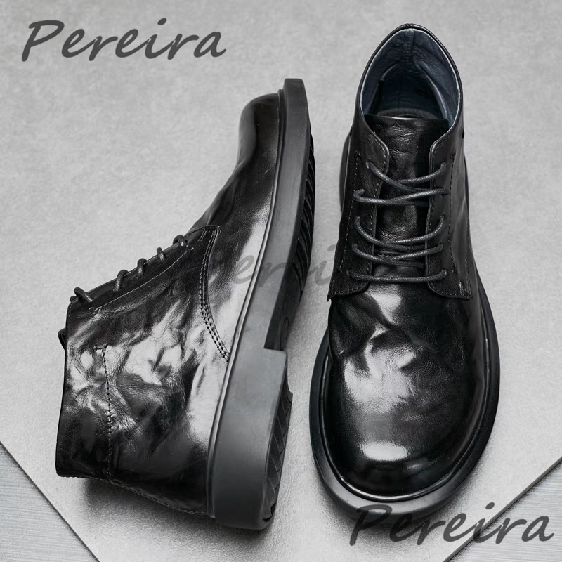 가을 겨울 따뜻한 남성용 앵클 부츠 레트로 가죽 라운드 - Men'S Shoes Hoka Sale 리뷰 및 가격