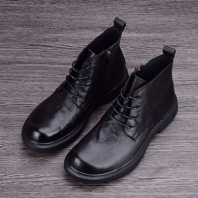 남성용 부츠 앵클 부츠 패션 캐주얼 하이탑 가죽 신발  - Men'S Shoes Hoka Sale 리뷰 및 가격