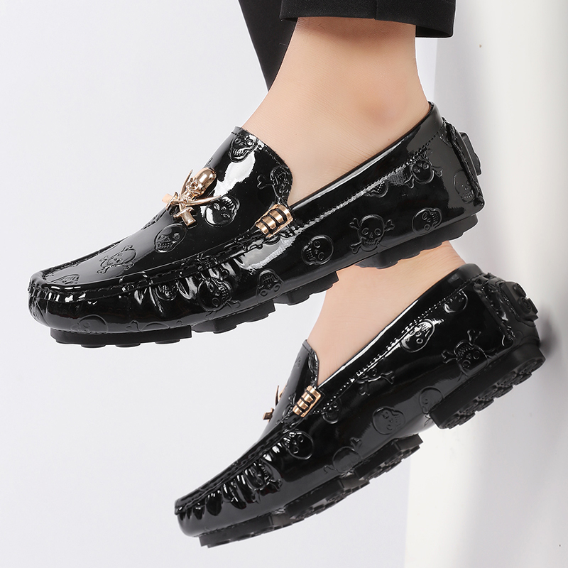 남성용 고급 광택 스컬 로퍼, 남성용 명품 스타일리쉬  - Men'S Shoes Hey Dude 리뷰 및 가격