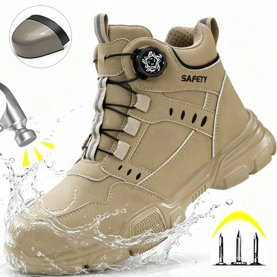 할로윈 남성용 스틸 토 작업용 부츠, 방수 기능, 충격 - Men'S Shoes Water Resistant 리뷰 및 가격